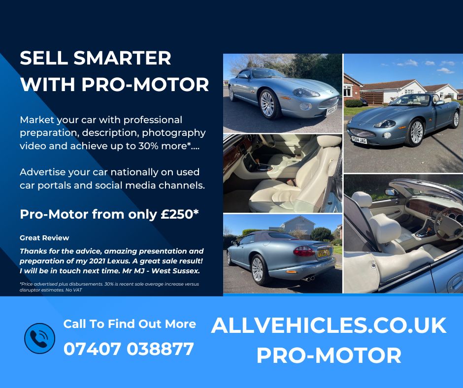 Pro-Motor from Allvehicles. The highest price for your cared for used car.